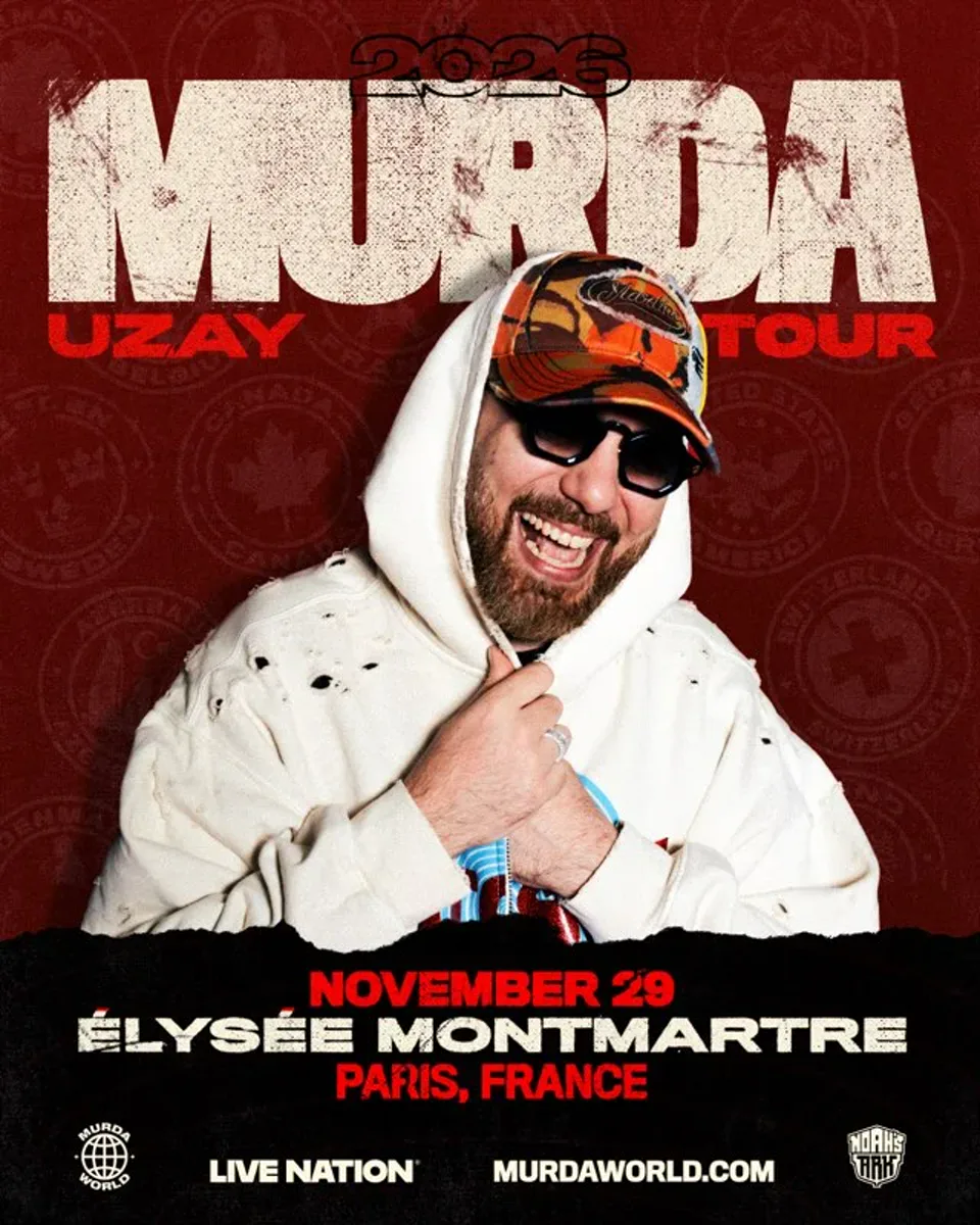 Elysee Montmartre, Paris için Murda World UZAY Tour sayfasında yayımlanan resmî etkinlik görseli. · Murda
