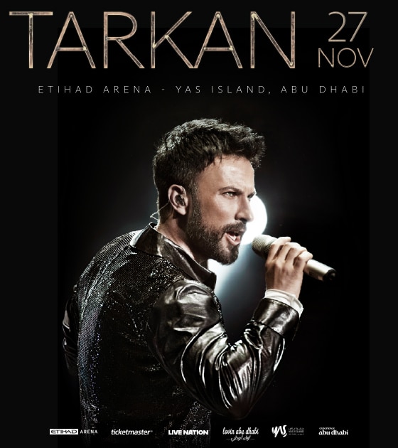 Tarkan Abu Dabi Konseri: 27 Kasım 2026 Etihad Arena resmî etkinlik görseli